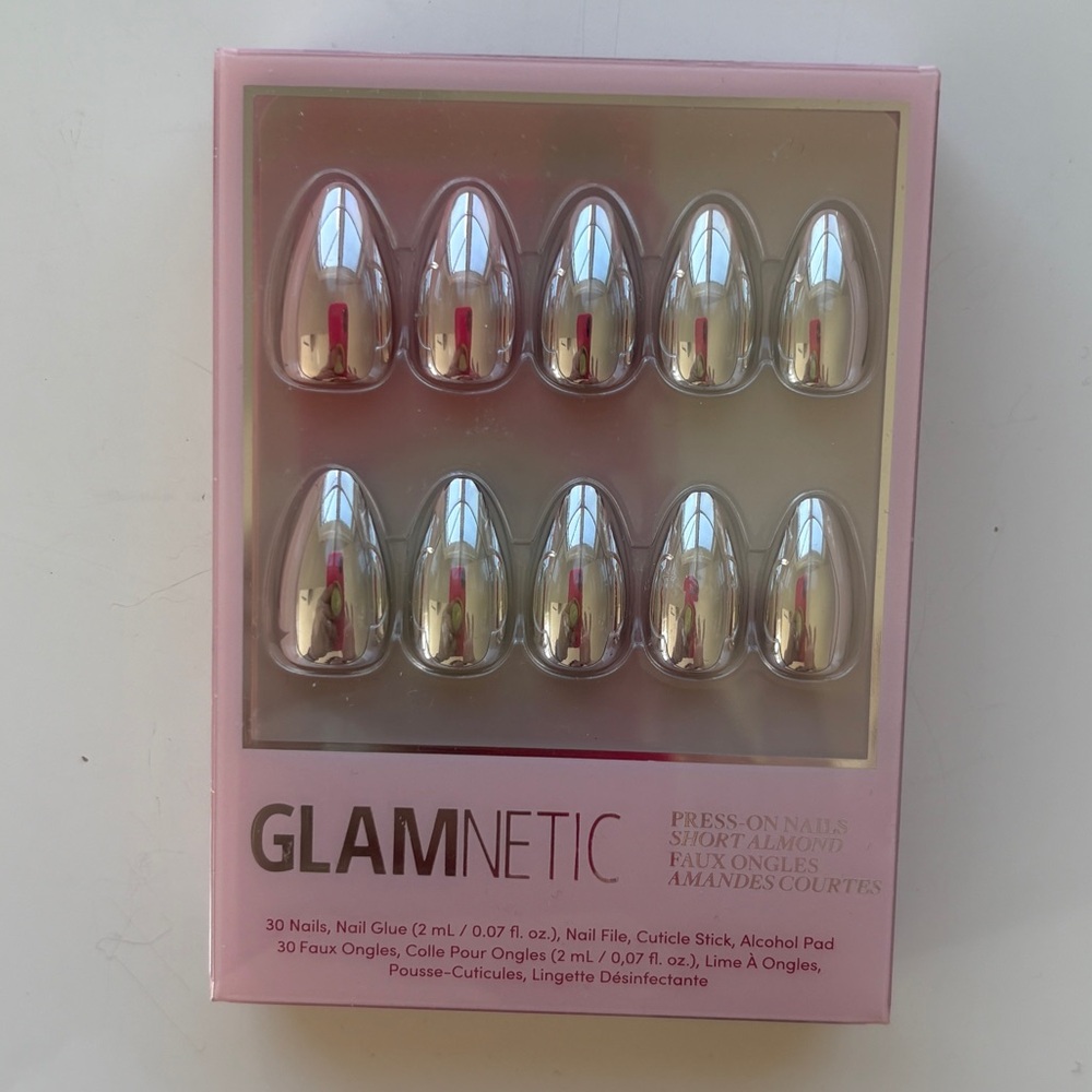 Glamnetic Press On Nails set of 3 Chrome Colors - Picture 5 of 5